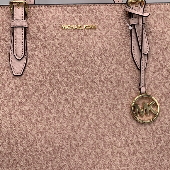 MICHAEL KORS GILLY LARGE DRAWSTRING TRAVEL TOTE BALLET SIGNATURE COLOR - Picture 14 of 14